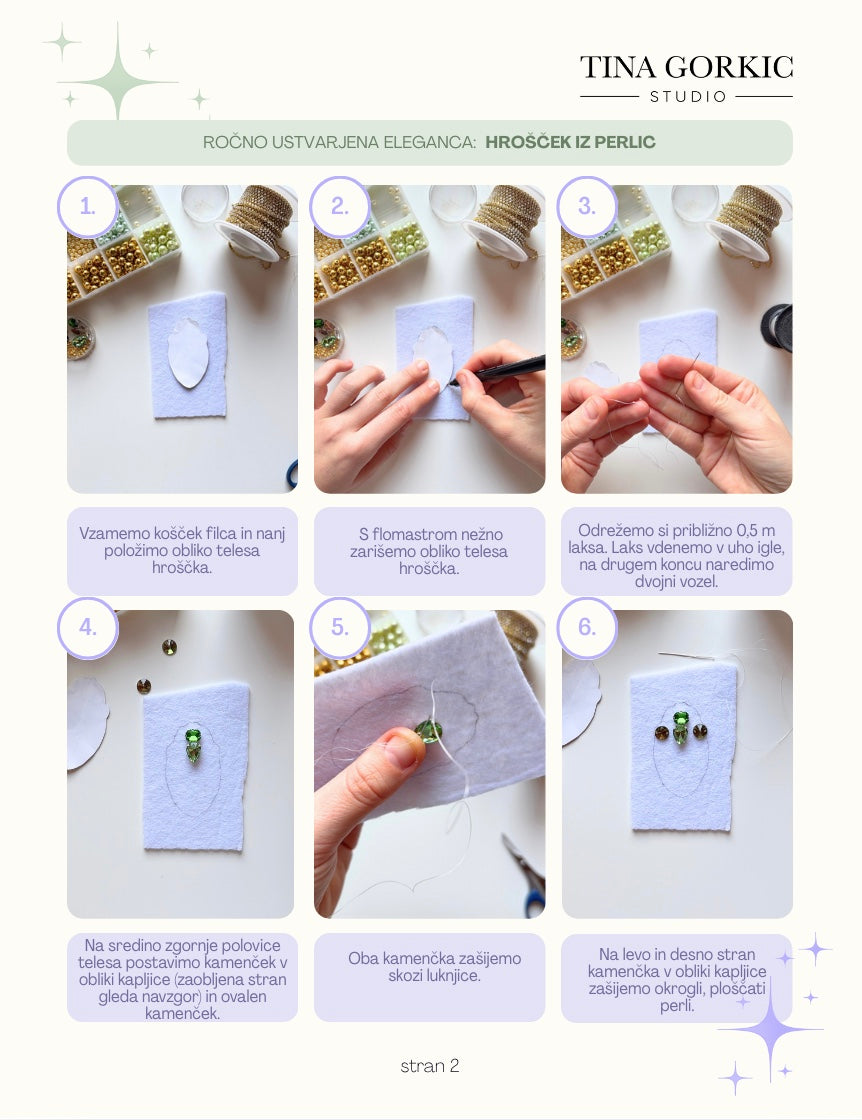The Beaded Beetle – A Step-by-Step Digital PDF Guide - SLOVENE LANGUAGE